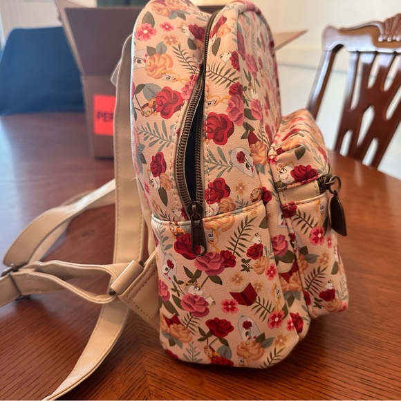 Loungefly Disney floral Belle beauty and the beast mini backpack - Picture 5 of 12